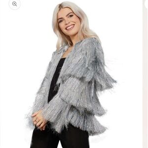 Silver tinsel/fringe jacket